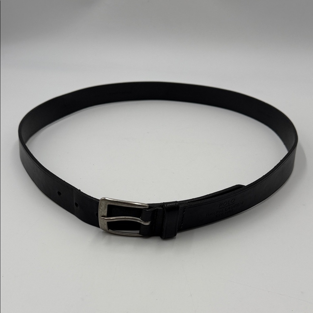 Polo Ralph Lauren Men's Black Leather Belt